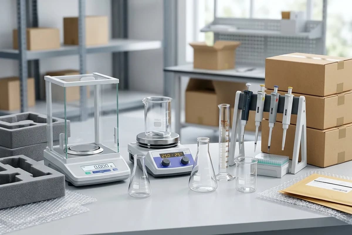 Equipamentos de laboratório e vidraria