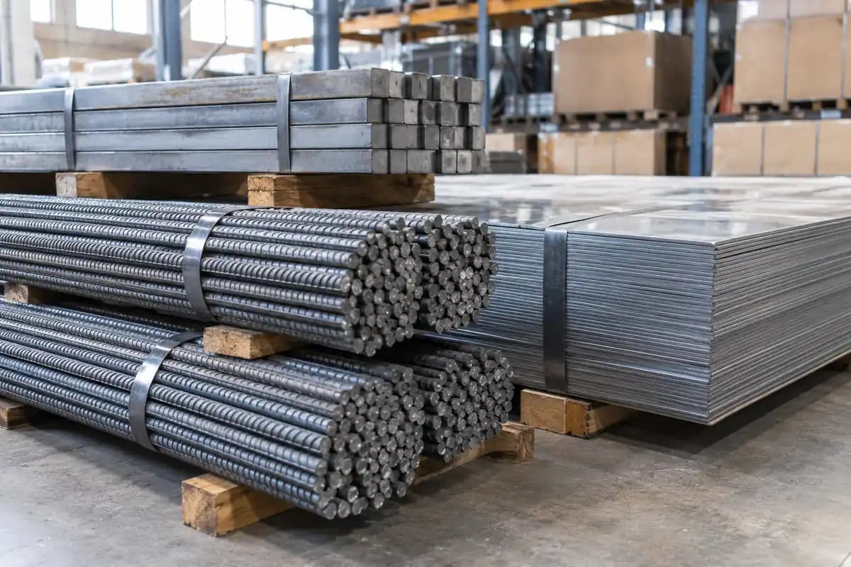 Prodotti laminati in metallo: lamiere, profilati e tondo per c.a.