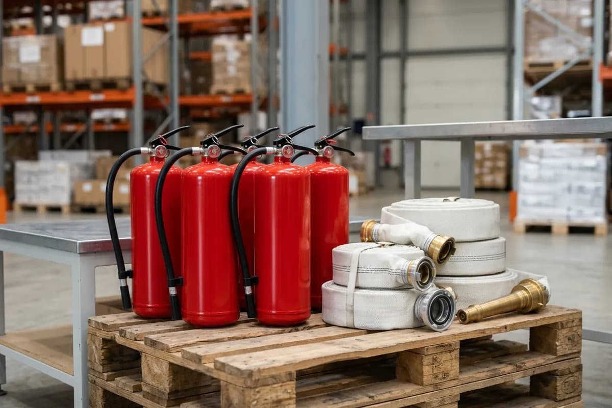 Equipamentos e materiais de combate a incêndio