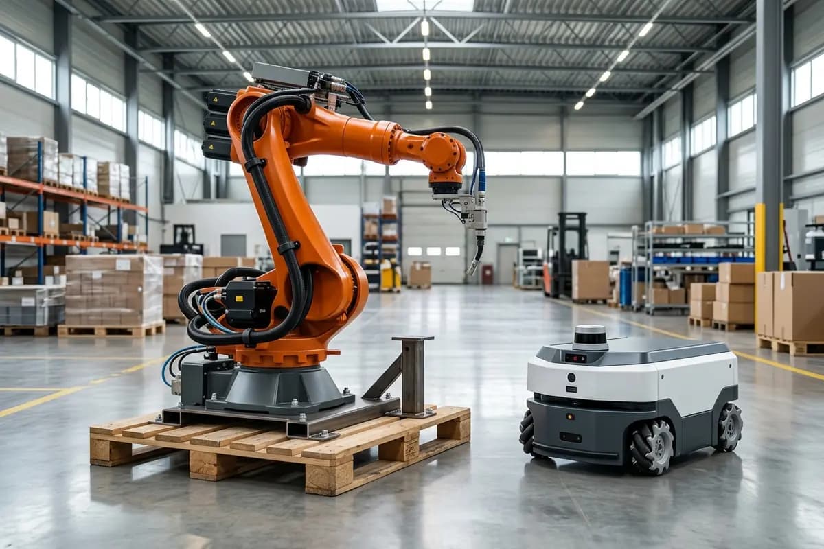 Robôs industriais e de serviço
