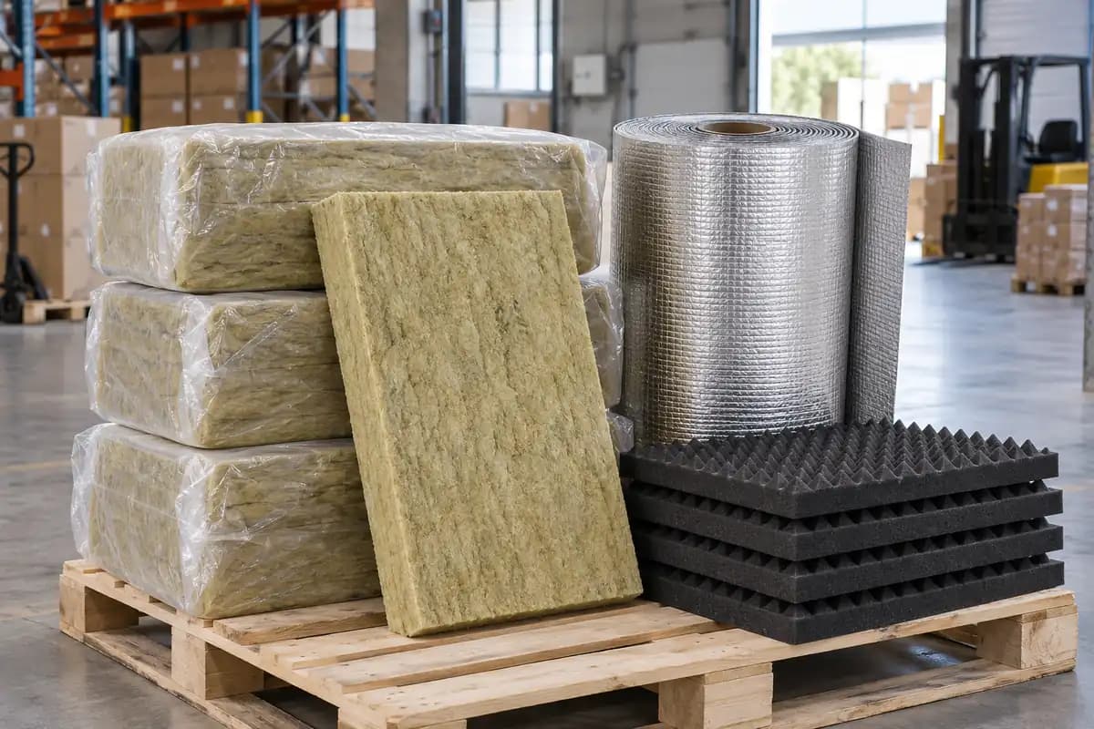 Materiais de isolamento térmico e acústico