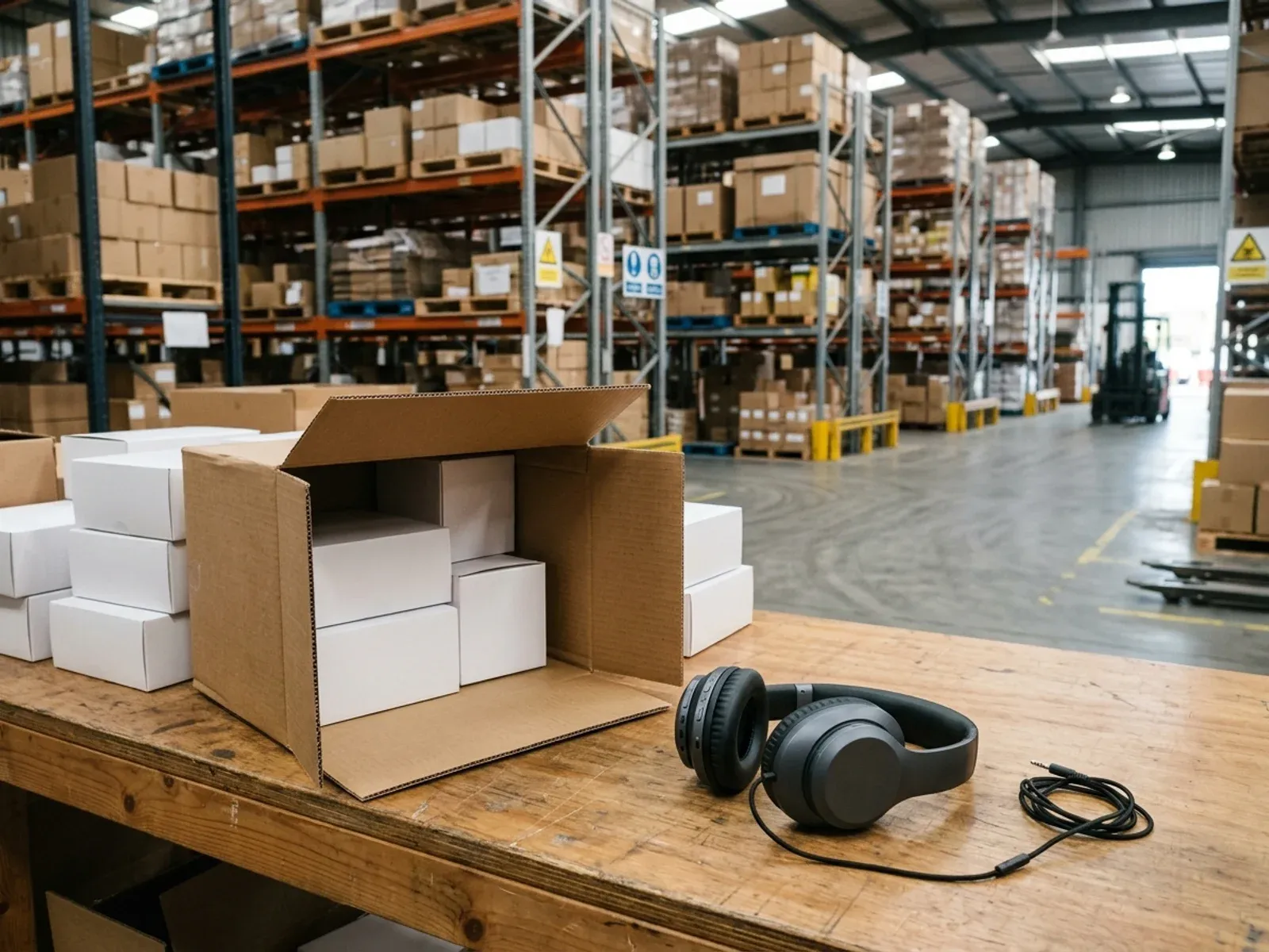 Headphones & Headsets: goods at the warehouse